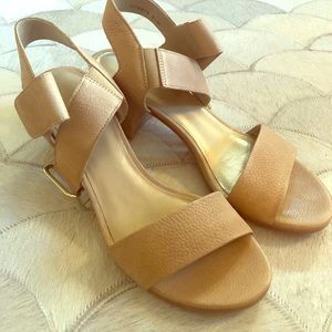 Nude Leather Stuart Weitzman Broadband Heels
